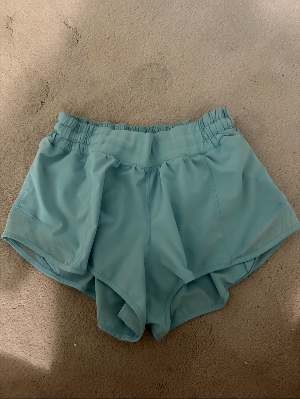RARE lululemon blue hottie hots shorts